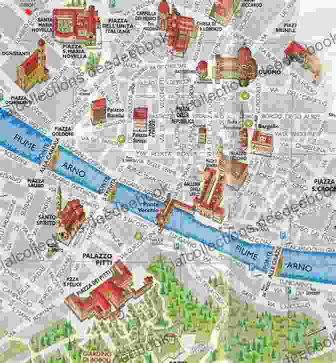A Detailed Map Of Florence, Highlighting Major Landmarks, Attractions, And Transportation Routes. Insight Guides Explore Florence (Travel Guide EBook) (Insight Explore Guides)
