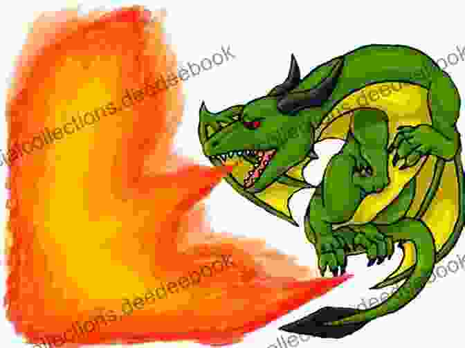 A Green Dragon Breathing Fire Tale Of The Green Dragon