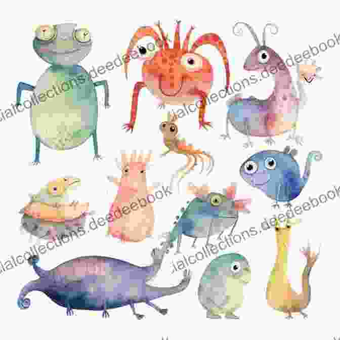 A Group Of Animated Creatures From Tickling With Words, Each With A Unique Personality And A Mischievous Twinkle In Their Eyes. Tickling With Words : Creatures Teachers Cheesy Queasy Features