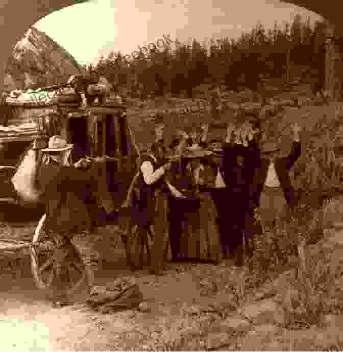 A Group Of Outlaws Robbing A Stagecoach Hangin Day: A Texas Frontier Adventure (Trouble In Texas 1)