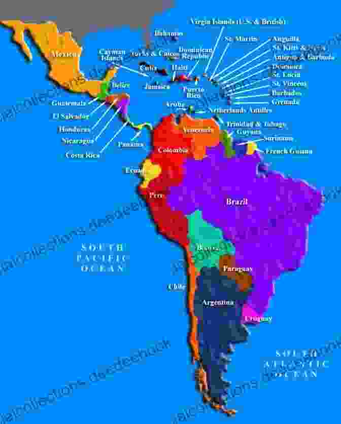 A Map Of Latin America And The Caribbean, Highlighting The Different Colonial Powers That Controlled The Region Colonial And Postcolonial Latin America And The Caribbean (Colonial And Postcolonial Experience)