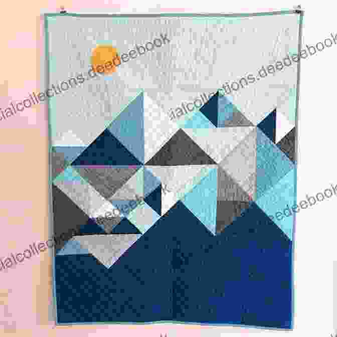 A Quilt Block With A Mountain Scene. Patchwork Picnic: Simple To Piece Blocks That Celebrate The Outdoors