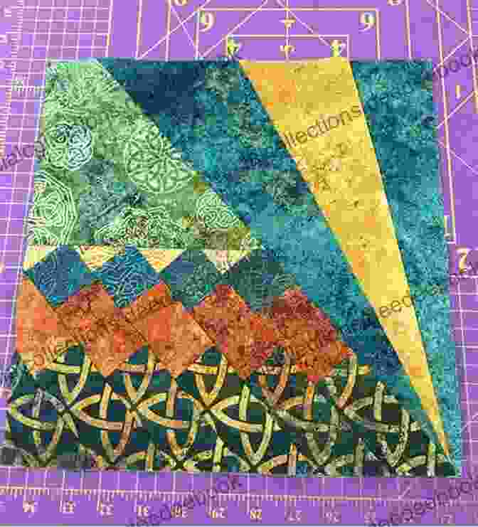A Quilt Block With A Sunrise Scene. Patchwork Picnic: Simple To Piece Blocks That Celebrate The Outdoors