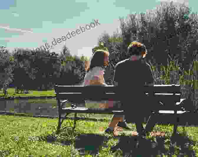 A Young Man And A Young Girl Sitting On A Bench In The Park, Talking And Laughing. Nine Stories J D Salinger