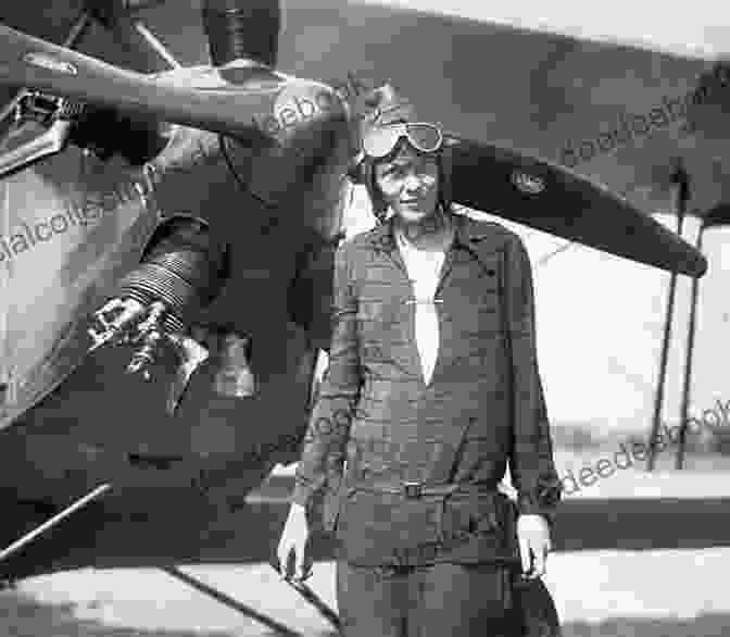 Amelia Earhart Standing In Front Of Her Plane Courage: A Chapter With Stories From History (The Time Machine Girls 3)