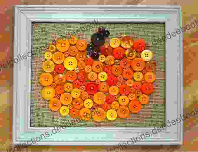 Button Pumpkin Craft With A Smiling Face Button Crafts Halloween Christmas Special