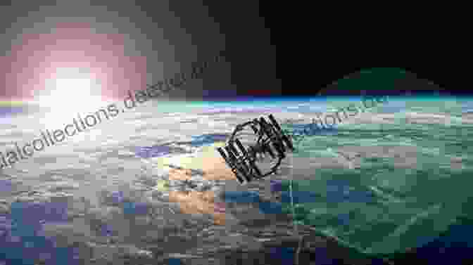 Earth From Space As Seen From Explorer's Spacecraft Orbiting Earth LITTLE EXPLORER ON THE MOON