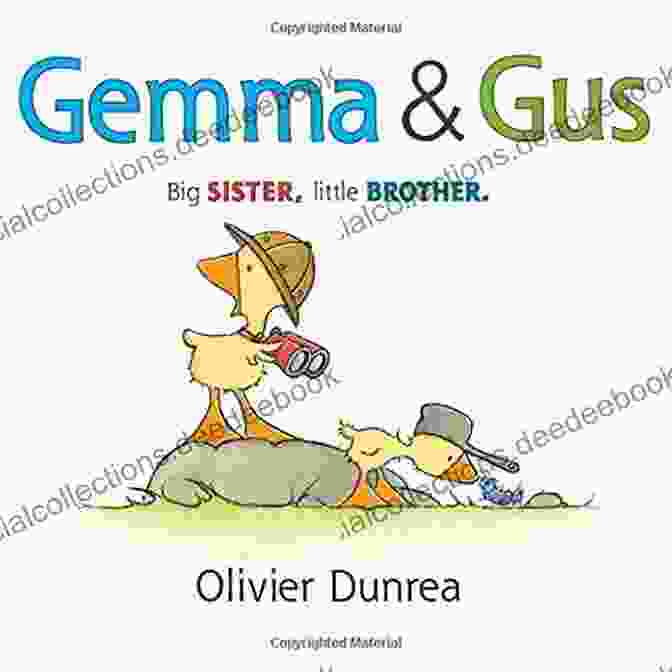 Gemma, A Young Boy, Sitting On A Fence With Gus, A Goose, And Gossie, A Pig, Beside Him Gemma Gus (Gossie Friends) Olivier Dunrea