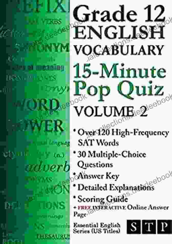 Grade 12 English Vocabulary 15 Minute Pop Quiz Volume Essential English Series Comprehensive Review Grade 12 English Vocabulary 15 Minute Pop Quiz Volume 2 (Essential English Series: US Titles)