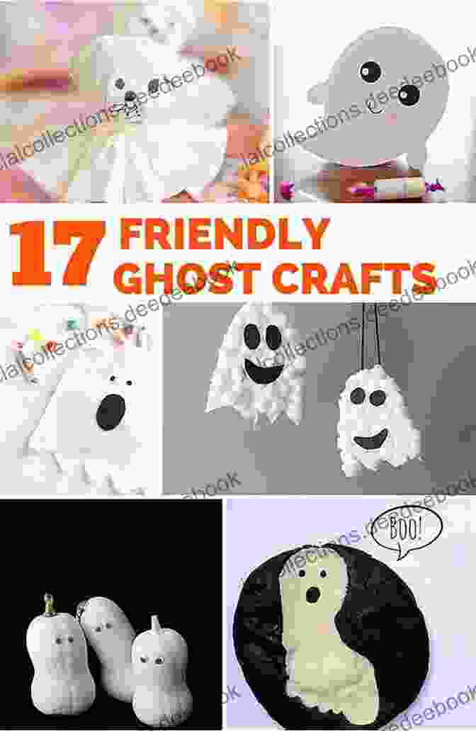 Hanging Button Ghost Craft With A Friendly Expression Button Crafts Halloween Christmas Special