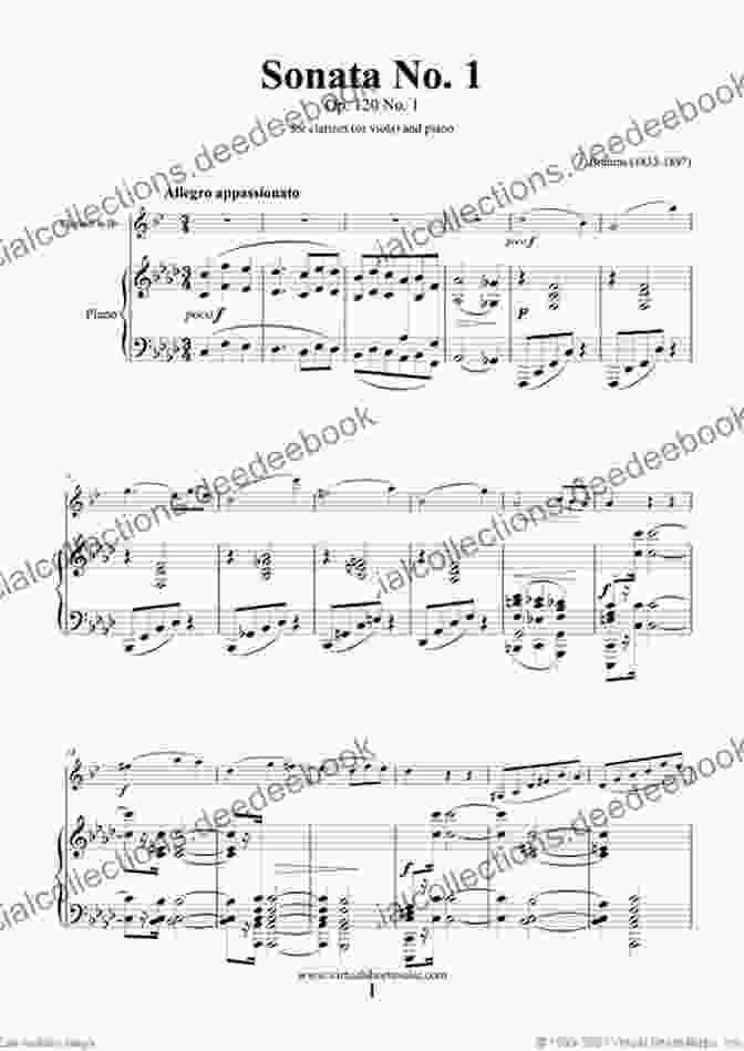 Johannes Brahms Sonata No. 1 In F Minor, Op. 120 No. 1 For Viola Solo Schirmer Library Of Classics Volume 1278 Viola Solo