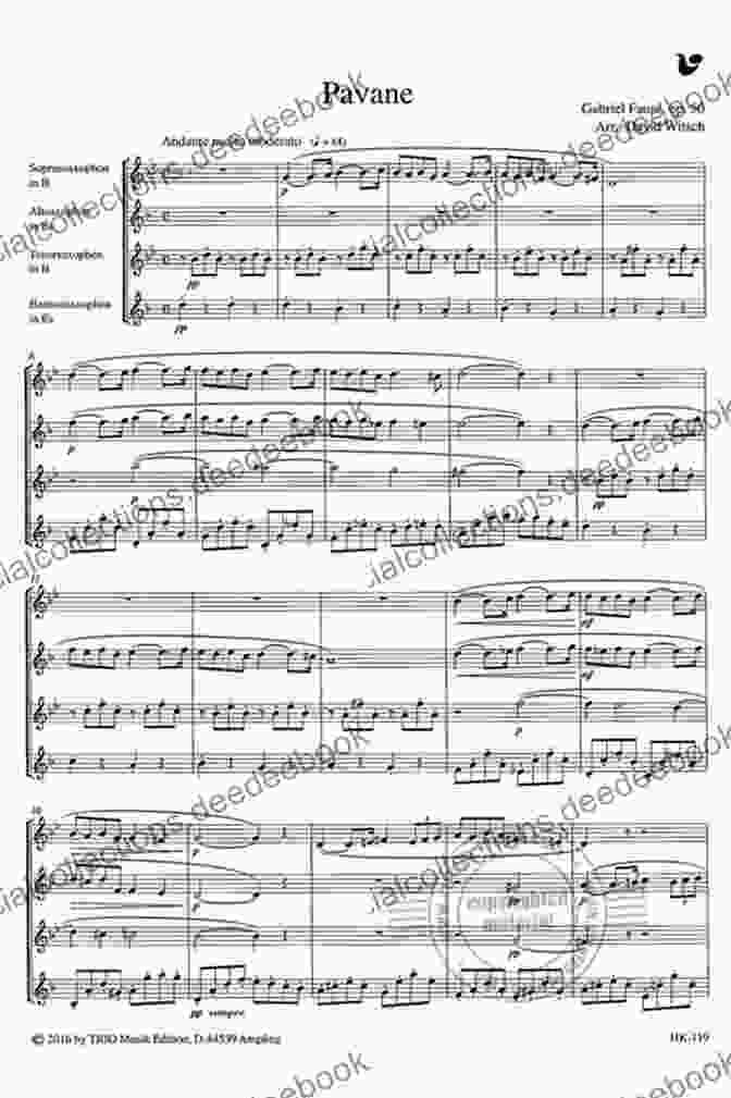 Pavane By Gabriel Fauré For Trombone Euphonium Quartet 10 (Easy) Romantic Pieces For Trombone/Euphonium Quartet (TROMBONE 2): For Beginners (10 Romantic Pieces For Trombone/Euphonium Quartet 3)