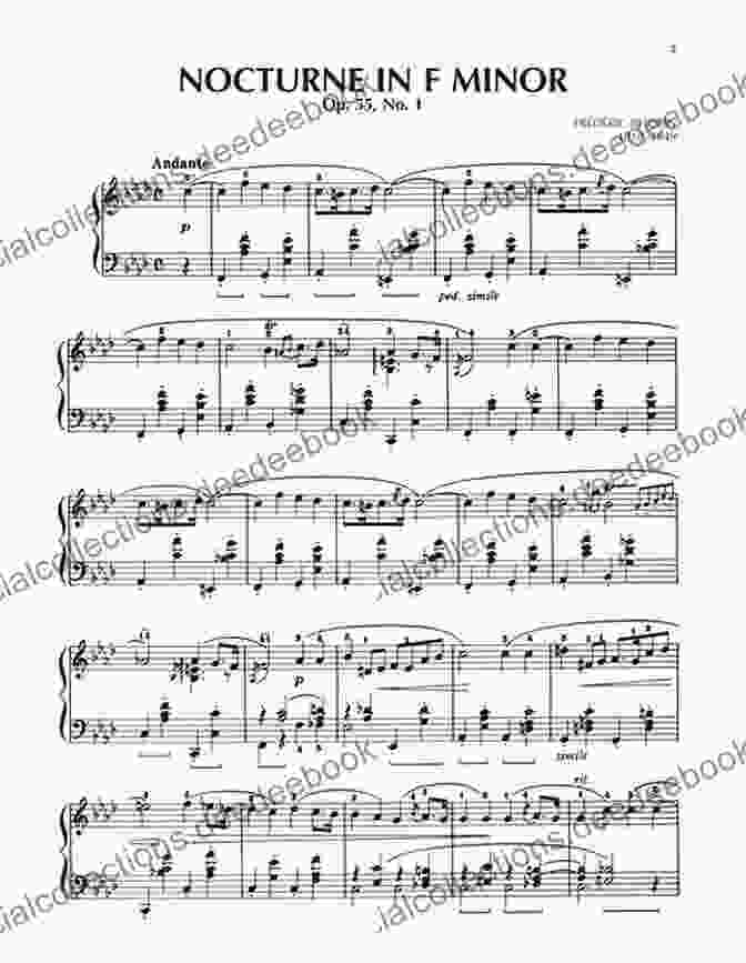 Sheet Music Of Chopin Nocturne Op. 9 No. 2 In Eb Minor, Featuring The Main Melody Chopin Nocturne Op 9 No 2 Sheet Music In B Flat Minor