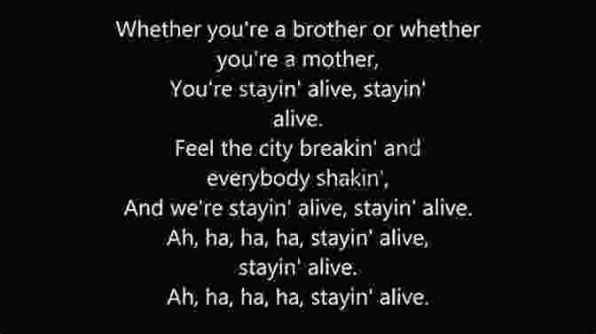Stayin' Alive James Taylor Lyrics STAYING ALIVE James Taylor